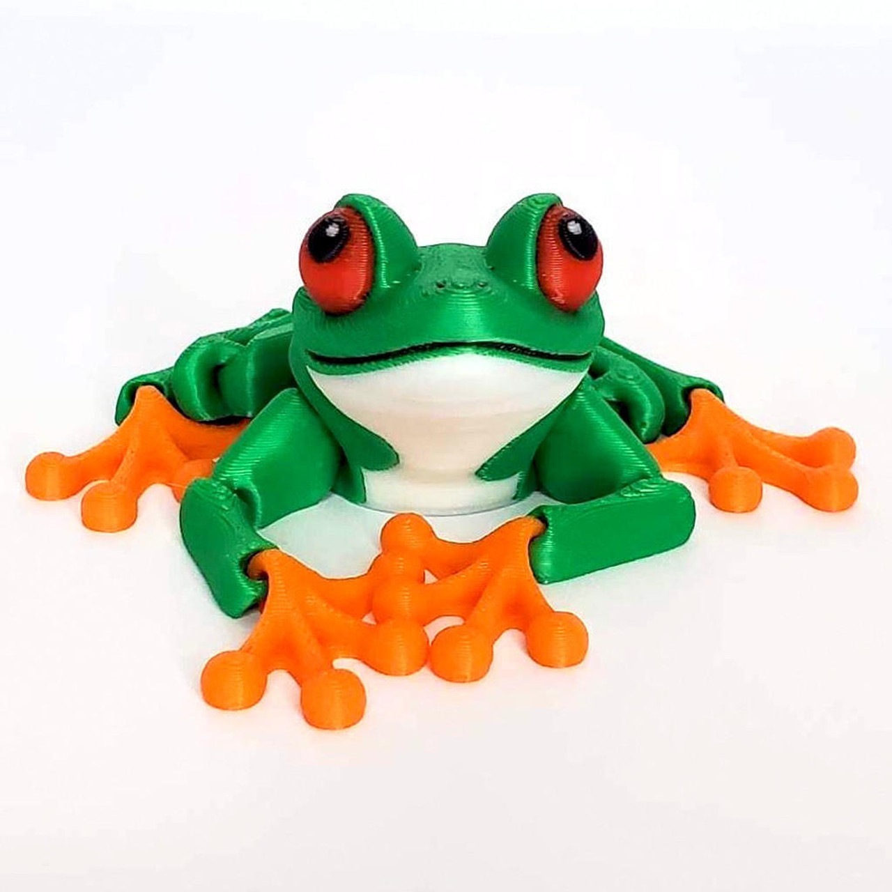 3D Printed Red Eyed Tree Frog (Arcticulating) 500036