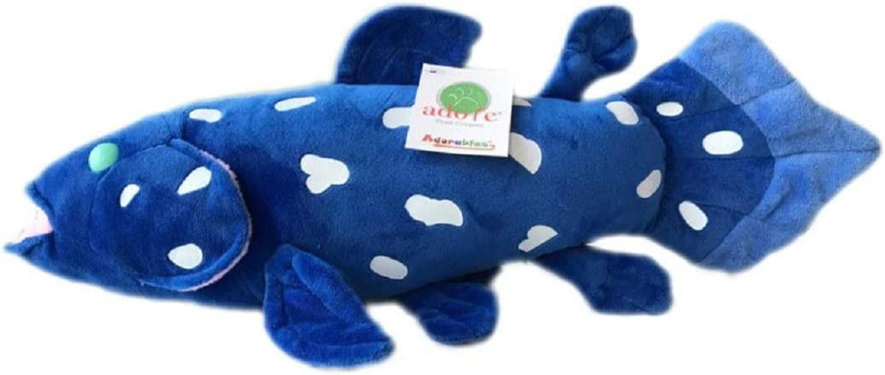 Comoros the Coelacanth Fish Stuffed Toy Plushie 16 - ReptilesRuS