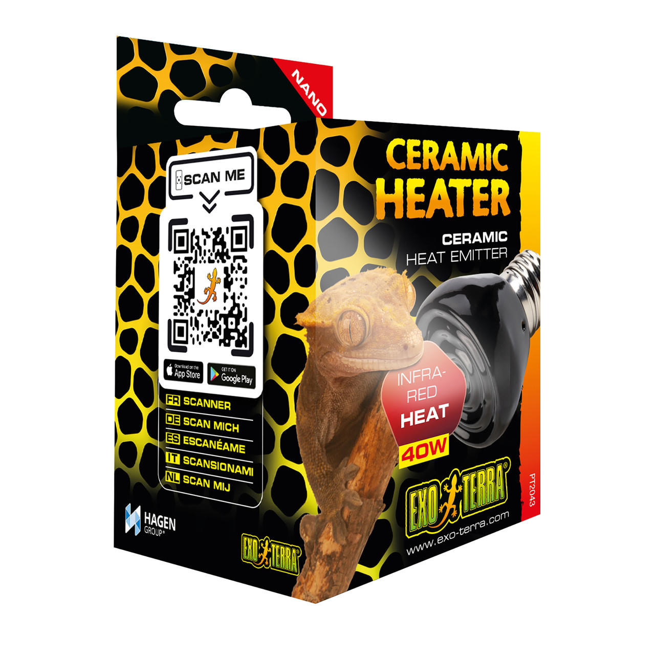  Exo Terra Ceramic Heater - NANO - 40W 