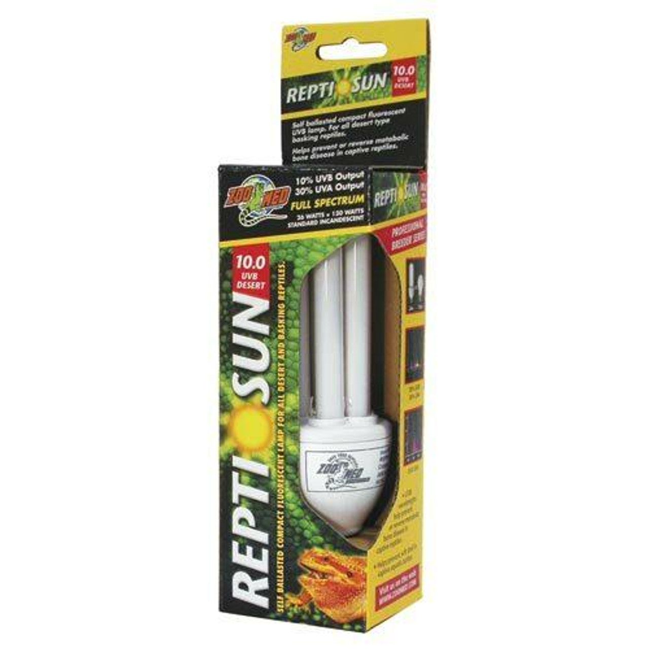 Reptisun 10.0 compact hot sale uvb fluorescent bulb