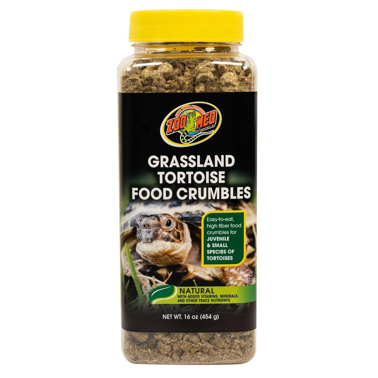  Zoo Med Grassland Tortoise Crumbles 16oz 