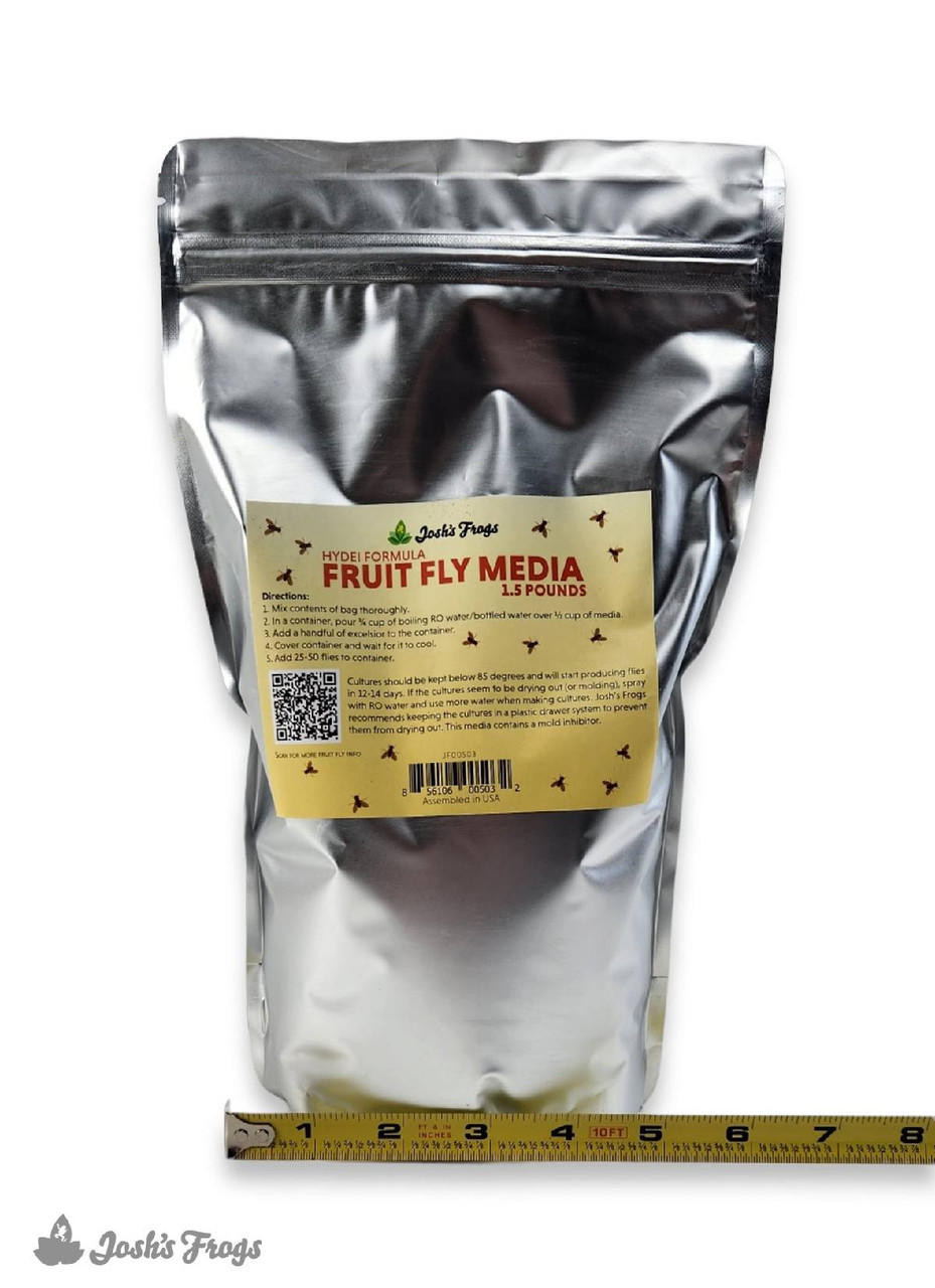 All Things Reptile® Josh's Frogs Hydei Fruit Fly Media | 1.5 lbs / 1.35 Quarts (makes 10 fruit fly cultures) 