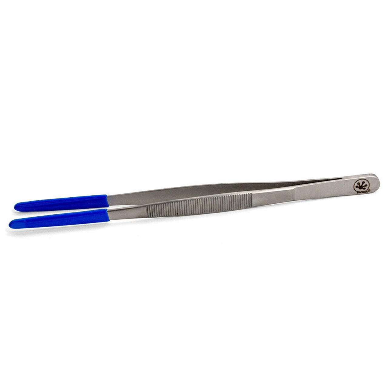 Pangea PANGEA TWEEZERS WITH RUBBER TIP 8" 