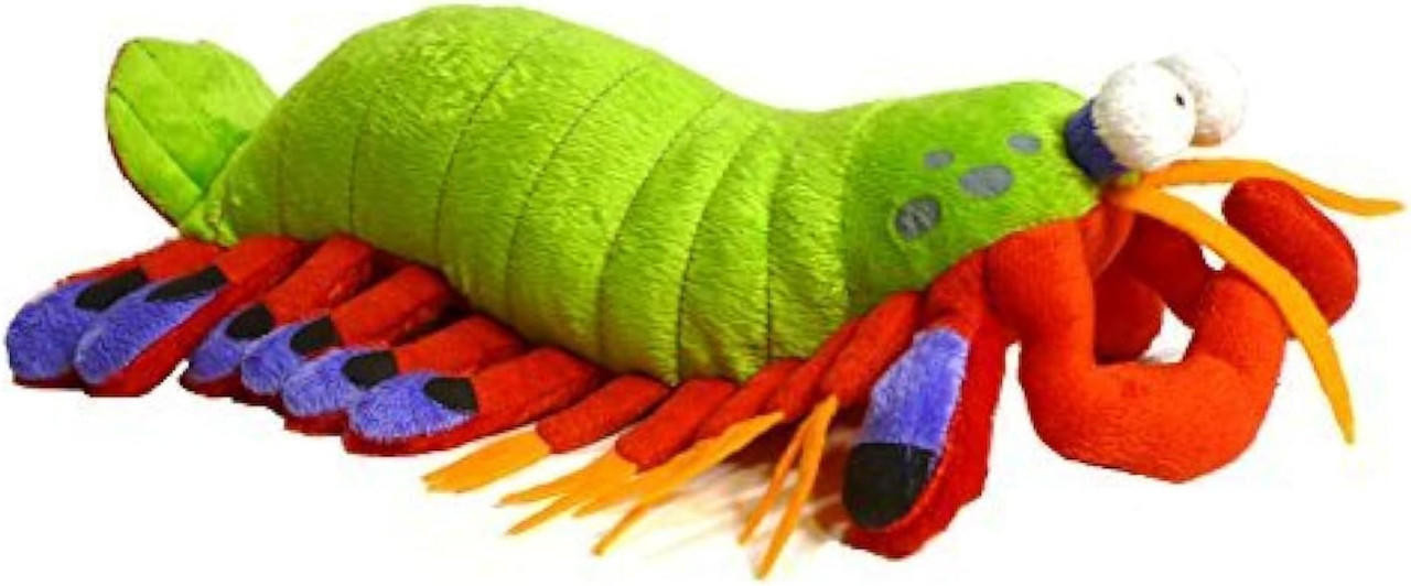 Adore Plush Company Harlequin The Peacock Mantis Shrimp Plush Stuffed Animal Toy 14" 
