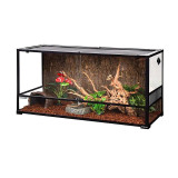 ReptiZoo Flat Packed Reptile Glass Terrariums - Sliding Doors 48"x18"x24" *Tempered Glass Shippable by Courier