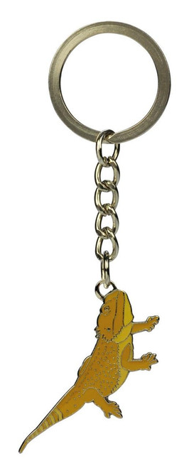 All Things Reptile Metal Keyring Bearded Dragon sunburst