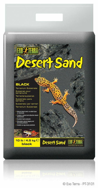 Exo Terra Exo Terra Desert Sand Black 10lb /4.5 kg