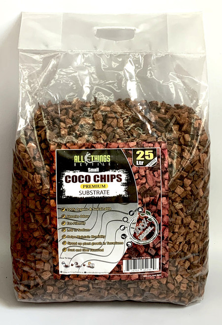 All Things Reptile Coco Husk Small Chips Loose in Bag 25L