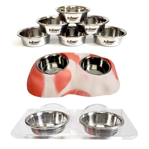 All Things Reptile ATR Stainless Steel Feeding Cups/Dishes 0.5oz - 1 pc All Things Reptile ATR Stainless Steel Feeding Cups/Dishes 0.5oz - 1 pc