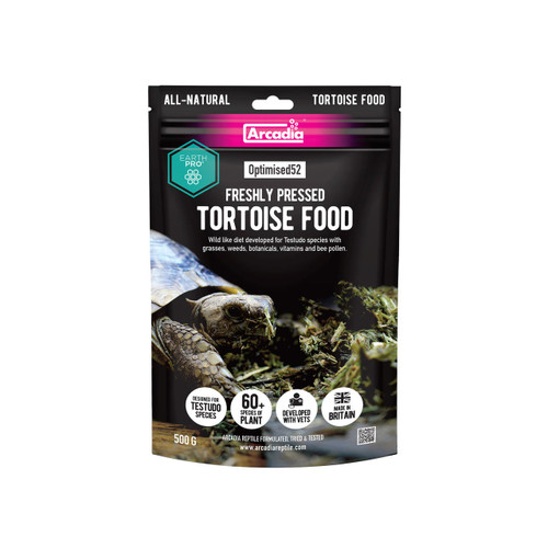  Arcadia Reptile EarthPro Optimised52 Tortoise Food 500g 