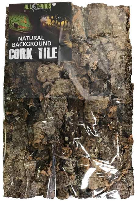 All Things Reptile™ [NEW!] ATR Natural Cork Tile Background 18"x36" 