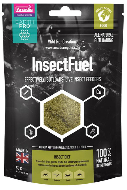 Arcadia Arcadia EarthPro InsectFuel Insect feed 50g See Note about best before date