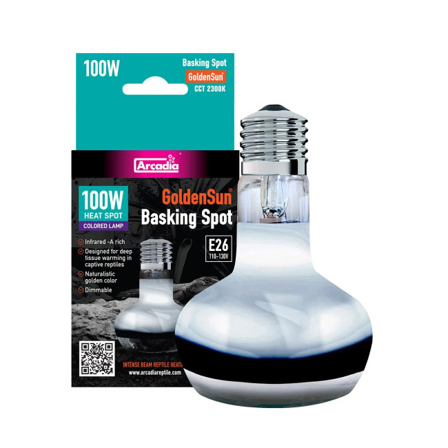 Arcadia Golden Sun Basking Spot Lamp - 100W