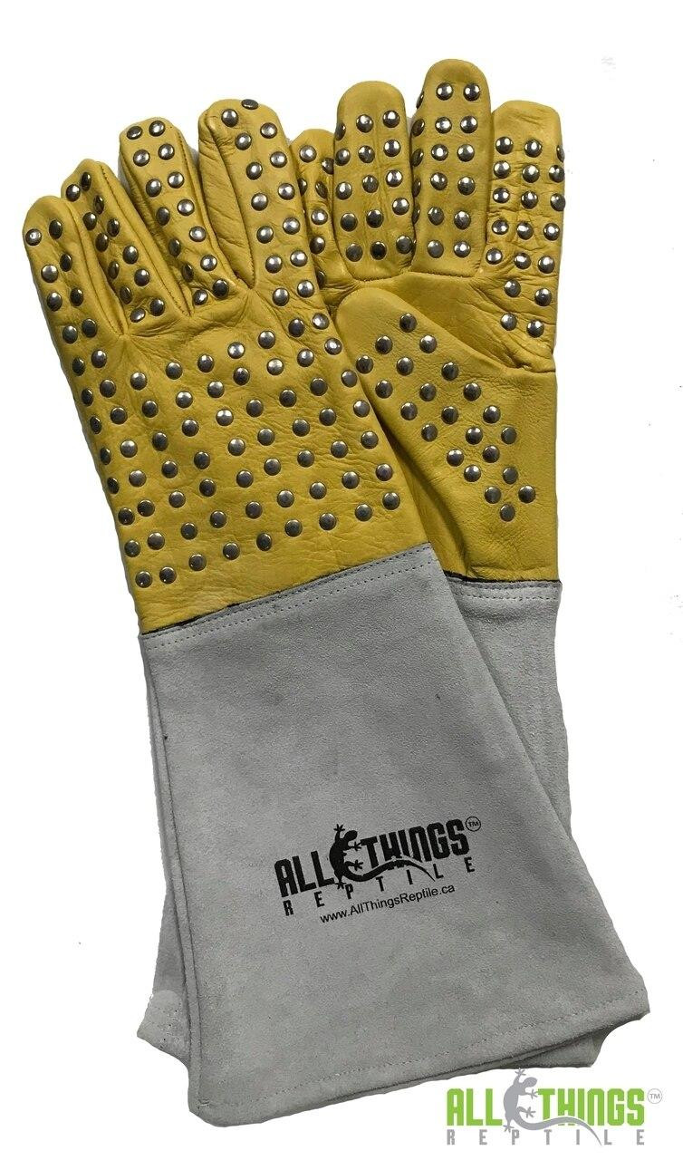 ATR Reptile Handling Gloves With Metal Studs ReptilesRuS