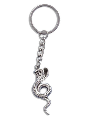 PEWTER COBRA KEYCHAIN ReptilesRuS
