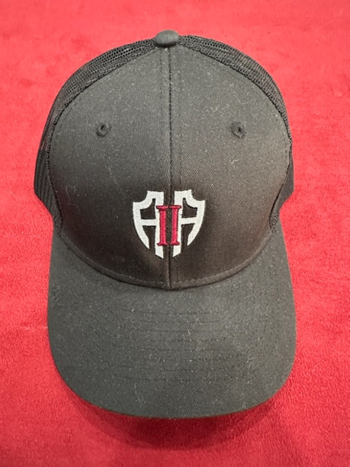 Black and White Trucker Hat w/ Logo