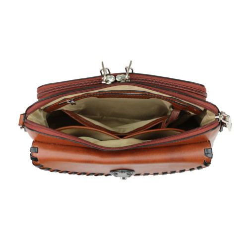 LADY CONCEAL, EVELYN LEATHER CROSSBODY