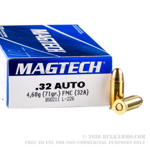Magtech FMJ 32 Auto, 71gr
