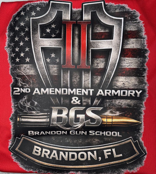 2AA Swag, 250th, Florida Gun, Red, 2XL