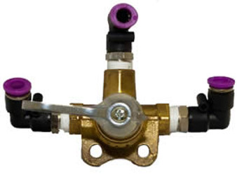 1/4" Three Way Center Control Valve