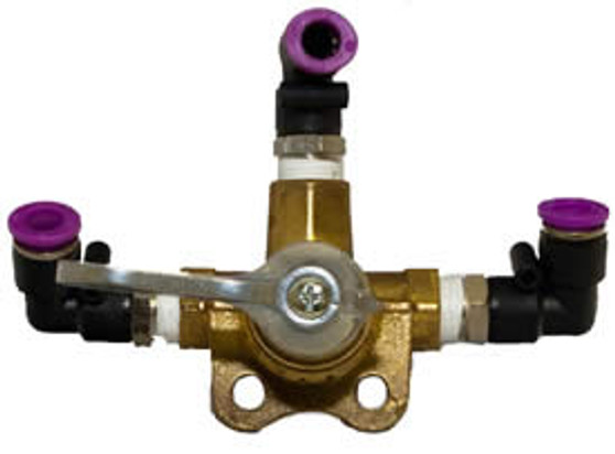 1/4" Three Way Center Control Valve