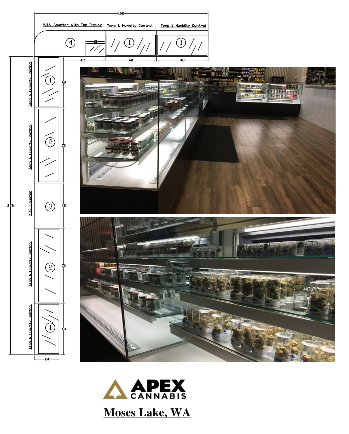 Coldcore Inc. can help you plan you marijuana didspensary layout with CAD drawings and floor plans