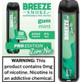 Side view of Breeze Smoke Pro disposable vape 2,000 puffs