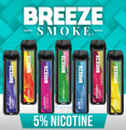 NOVA PUFFS Breeze Pro 2000 Puff disposable vape with 5% nicotine