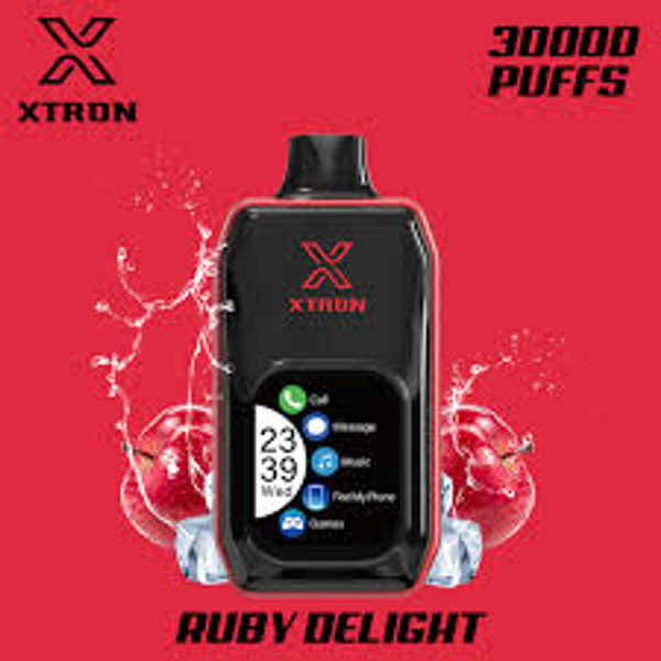 NOVA PUFFS XTRON 30K Puffs Ruby Delight premium disposable vape with 5% nicotine