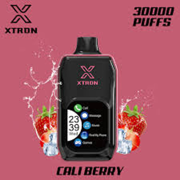 Hand-held XTRON 30K Puffs Cali Berry vape image for NOVA PUFFS catalog