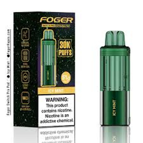 FOGER Switch Pro Pod 30K – Icy Mint flavor featured at NOVA PUFFS