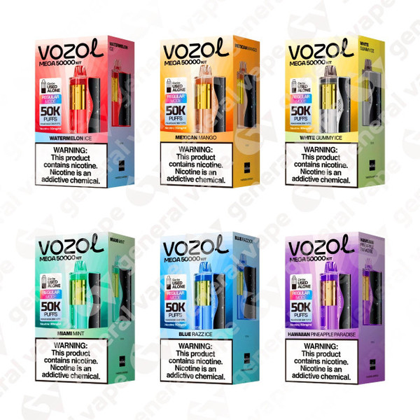VOZOL MEGA 50K Puff Full Kit Disposable Vape featured at NOVA PUFFS