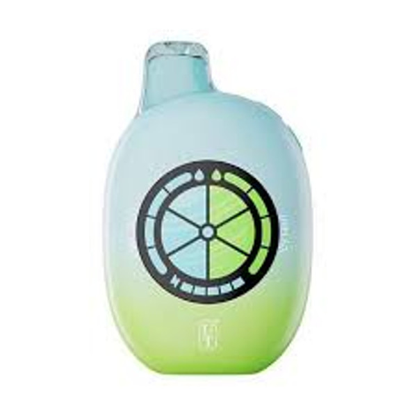 Close-up of FLUM UT 50K Puff Cool Mint Icy Mint disposable vape