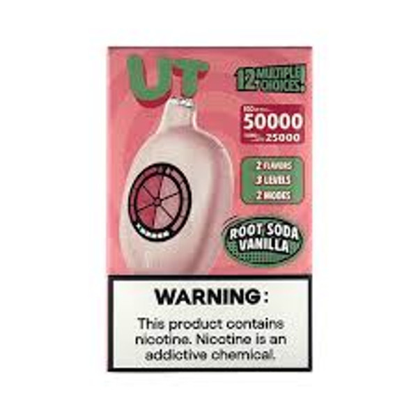 Close-up of FLUM UT 50,000 Puff Root Soda & Vanilla at Nova Puffs