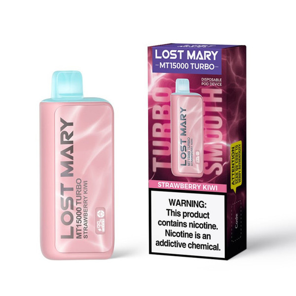 Portable LOST MARY MT Turbo with 16ml e-liquid and optimized airflow for consistent flavor