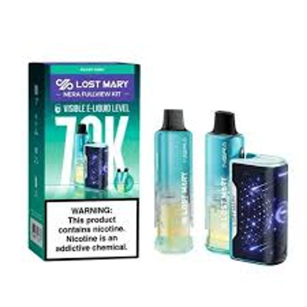 LOST MARY NERA Fullview Kit showcasing refreshing Miami Mint flavor and long-lasting performance at Nova Puffs