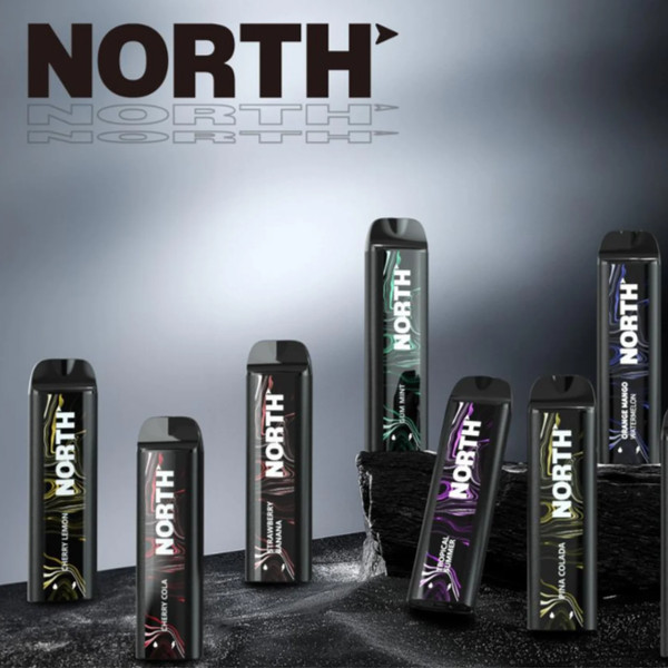 NORTH 5000 rechargeable disposable vape delivering 5% nicotine and 5,000 smooth puffs at Nova Puffs