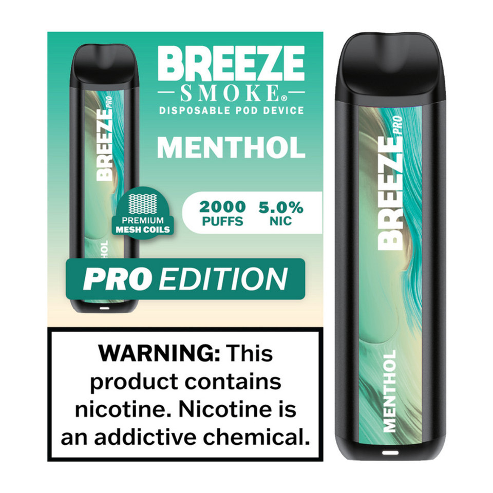 NOVA PUFFS promotional image of Breeze Pro 2000 Puff 5% nicotine device