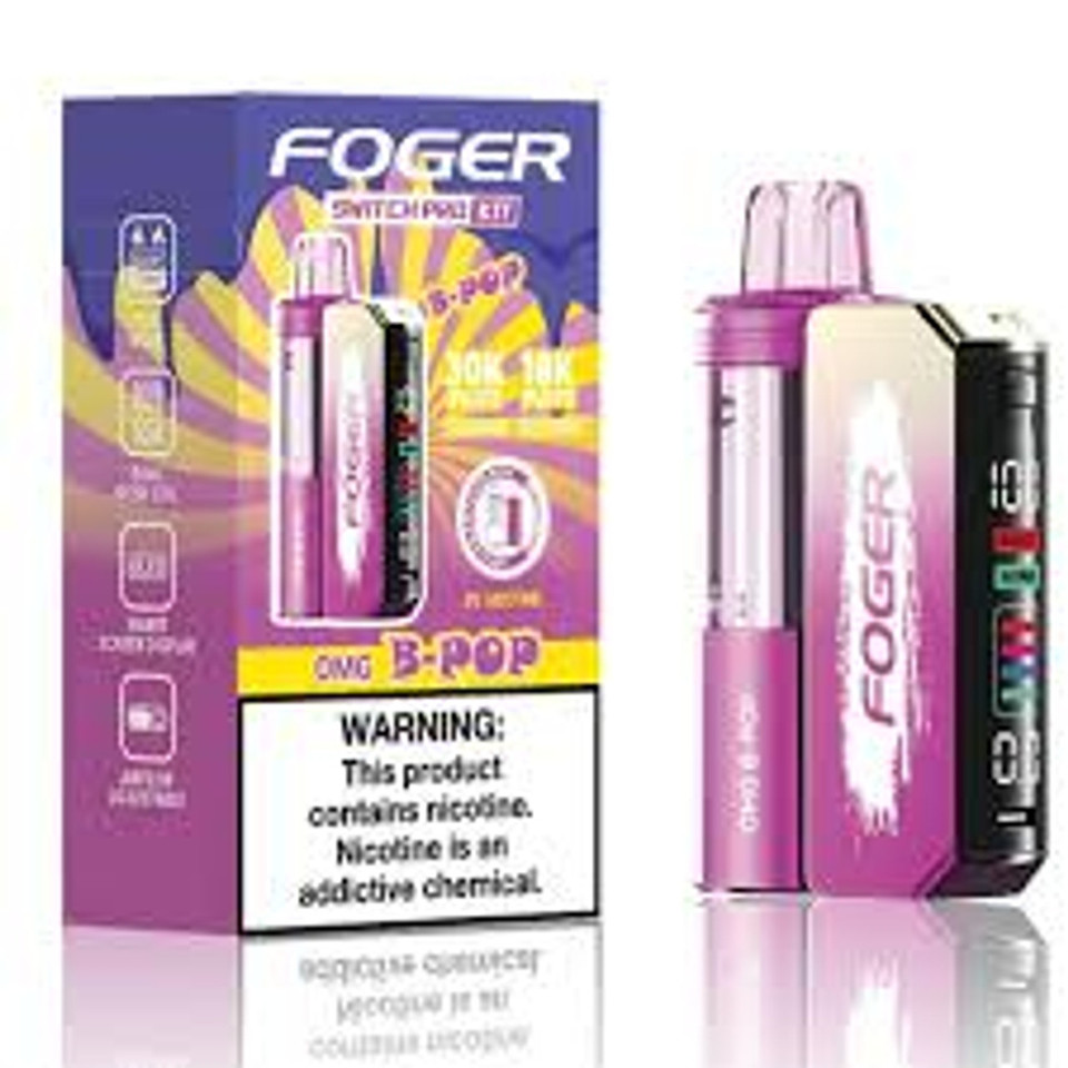 FOGER Switch Pro 30K OMG B-Pop vape featured by NOVA PUFFS