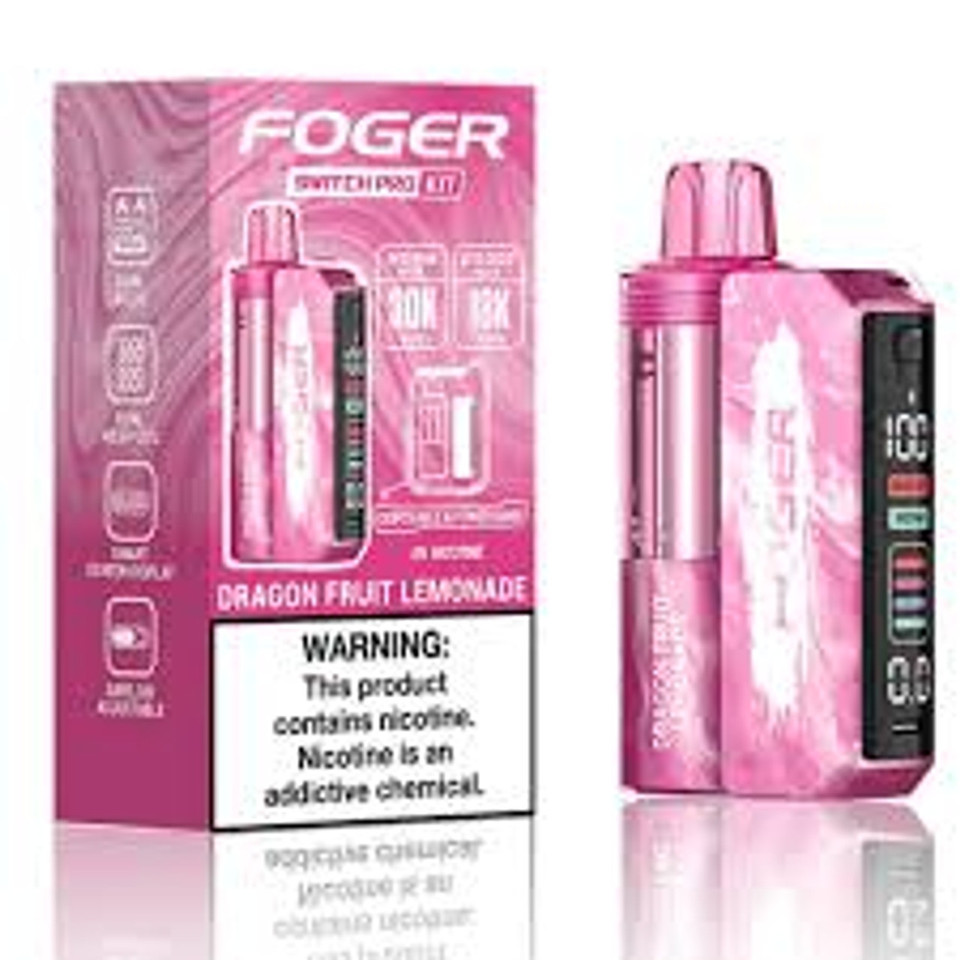 FOGER Switch Pro Kit 30K – Pink Lemonade flavor featured at NOVA PUFFS