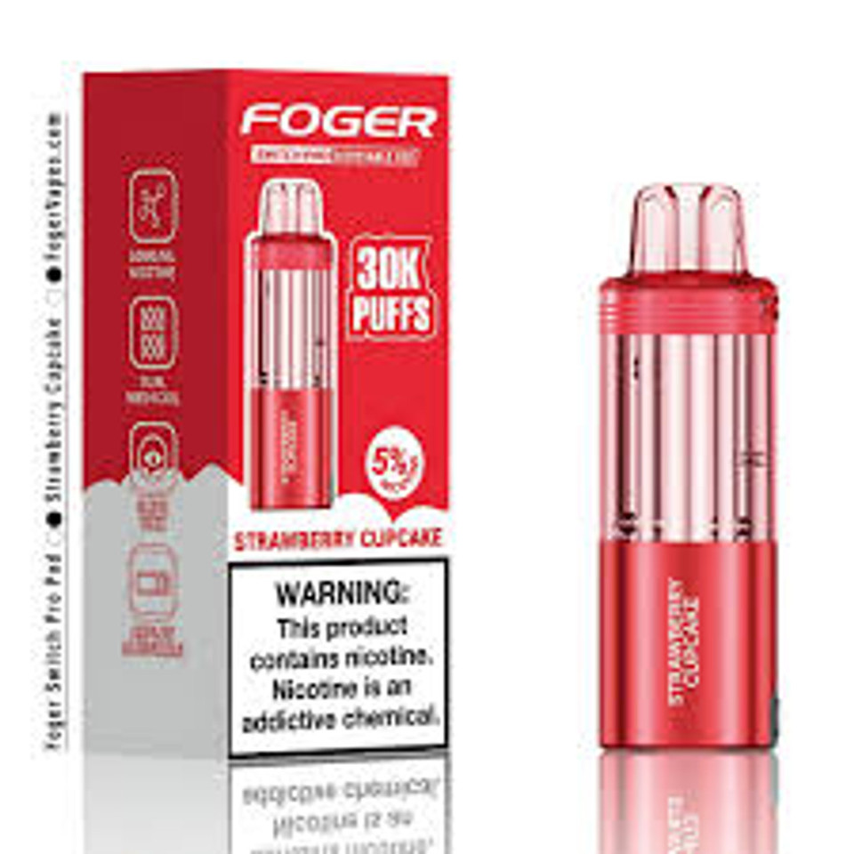 FOGER Switch Pro Pod 30K – Strawberry Cupcake flavor featured at NOVA PUFFS