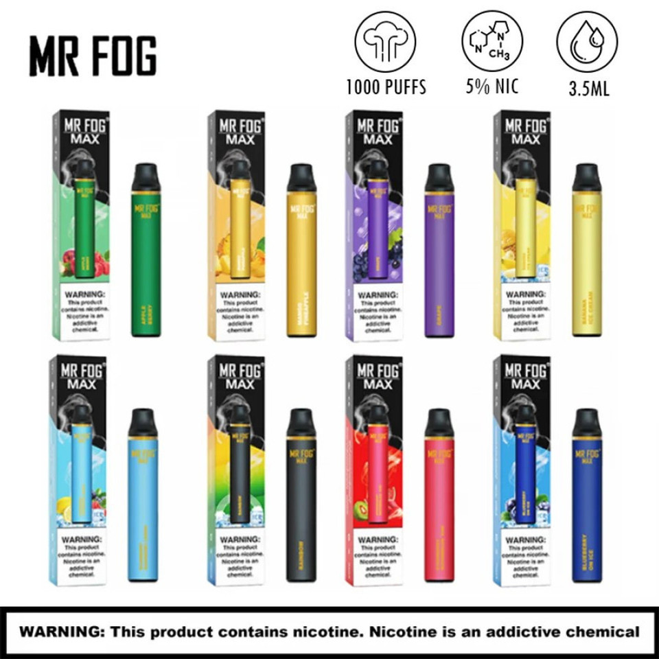 MR. FOG Max 1000 5% Nicotine featured at NOVA PUFFS