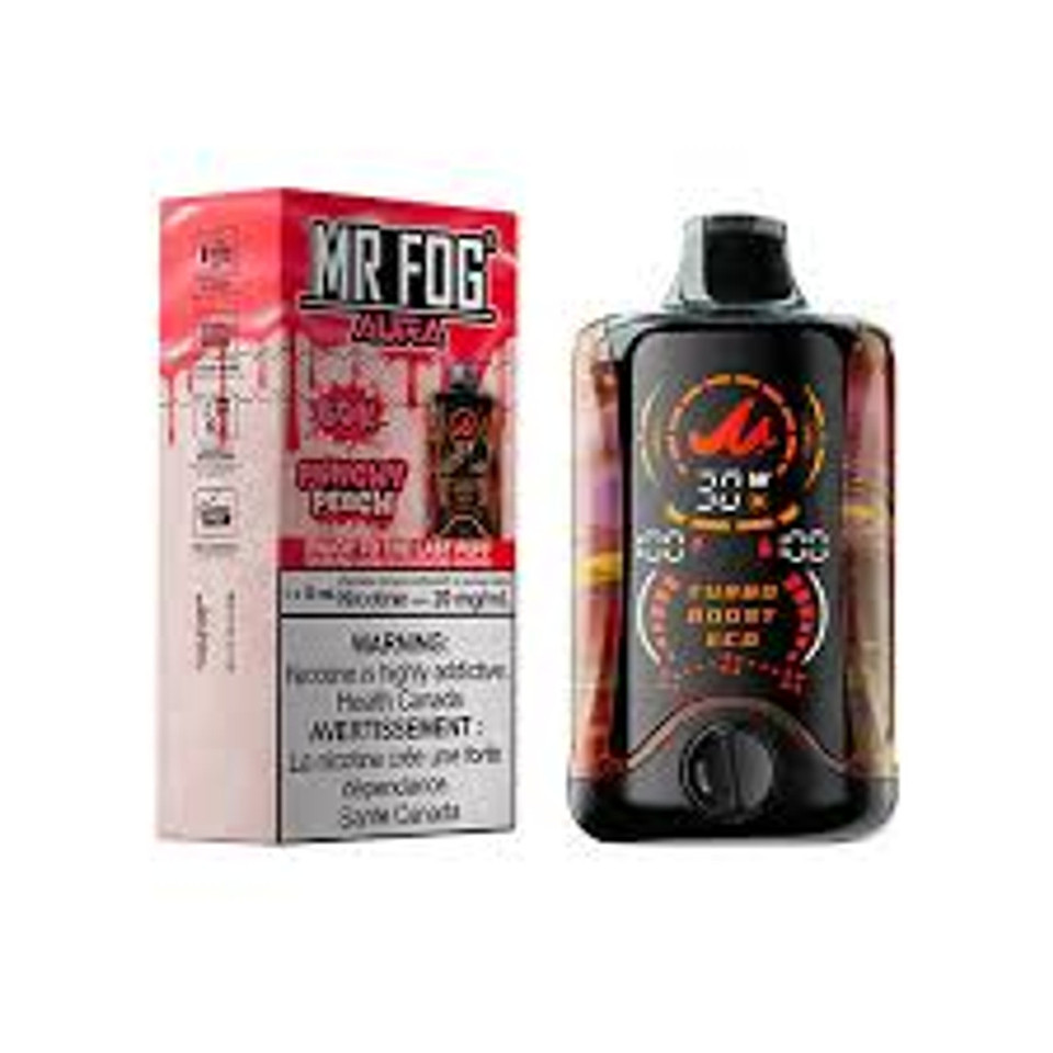 MR. FOG AURA Punchy Peach 60K Puff vape featured at NOVA PUFFS