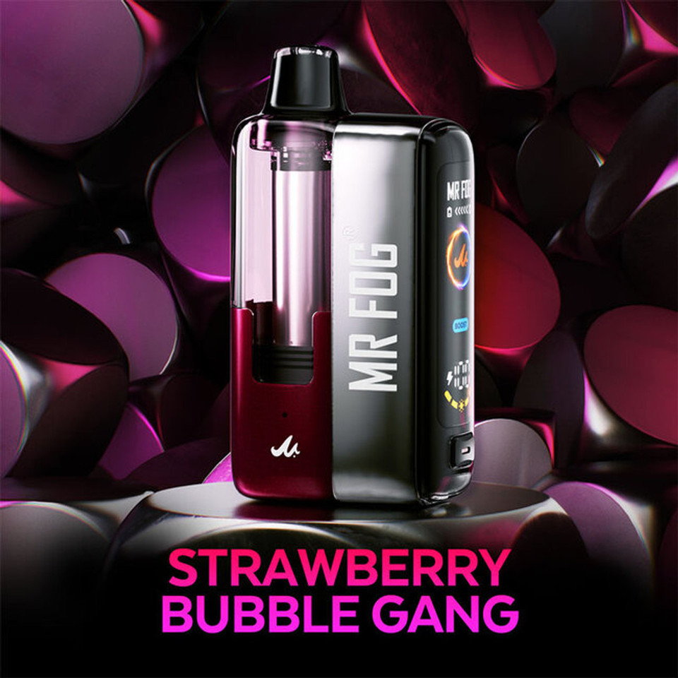 MR. FOG SWITCH POD KIT Strawberry Bubble Gang 45K Puff featured at NOVA PUFFS