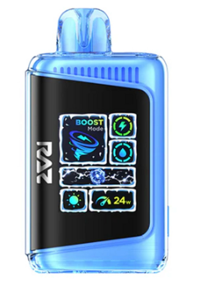 Premium RAZ LTX Frozen Raspberry Watermelon with long-lasting smooth puffs and sleek design