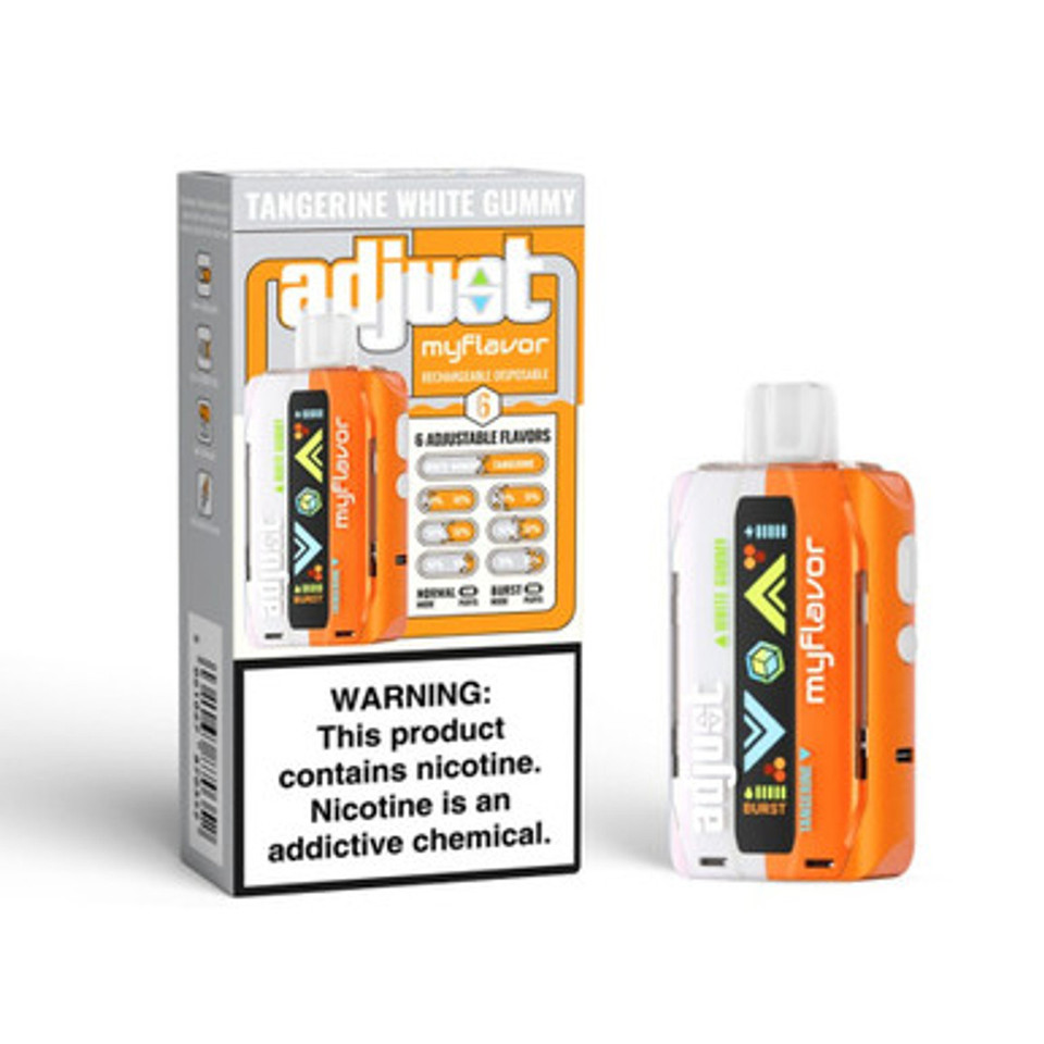 High-end Adjust My Flavor vape highlighting long-lasting performance and smooth flavor delivery
