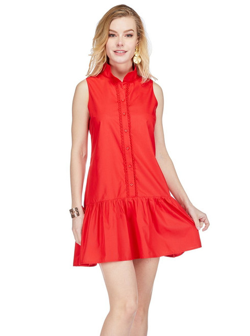 High Neck Trim Dress