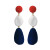 Red, White & Blue Ombre Lido Drop Earrings