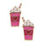 Valentine's Cupid Frappe Enamel Stud Earrings