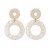 Calypso Raffia Statement Circle Earrings